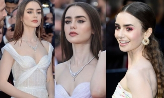 MXH bỗng nóng trở lại khoảnh khắc đẹp 'mê hoặc' của Lily Collins ở Liên hoan phim Cannes 2017
