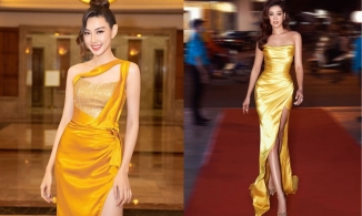 Cùng đọ sắc với váy vàng: Thùy Tiên, Khánh Vân gợi cảm nhưng đều không ấn tượng bằng mỹ nhân này