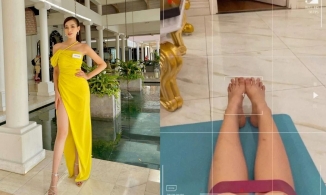 Sở hữu bàn chân ngón thò, ngón thụt nhưng Đỗ Thị Hà vẫn mê mẩn thiết kế khoe sạch khuyết điểm