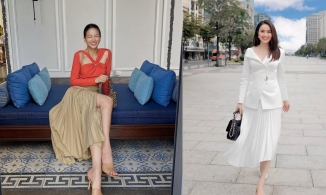 Học các mỹ nhân Việt diện chân váy xếp ly 'bao đẹp, bao xinh' trước thềm năm mới