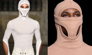 Trào lưu 'đội quần' lên mặt xuất hiện tại Tuần lễ thời trang New York 2022 