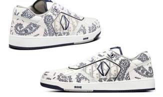 Dior lần đầu tiên đưa hoạ tiết vintage lên giày sneaker
