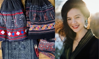 Thương hiệu La Pham sử dụng trang phục thổ cẩm tranh giải 'Thời trang bền vững' ở Thuỵ Sỹ