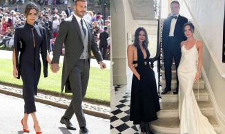 Victoria Beckham cứ đi đám cưới là chiếm hết spotlight của cô dâu