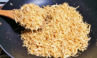 Cách làm chà bông heo bằng máy xay sinh tố sợi dài, không bị nát