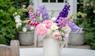 Tổ ấm đẹp duyên dáng với bí quyết chọn lựa và cắm hoa mao địa hoàng