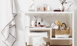 Ý tưởng thiết kế kệ lưu trữ phòng tắm thông minh và đẹp mắt