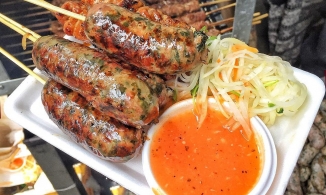 Mát trời phải thử ngay đặc sản gây nghiện: Dồi sụn nướng! 