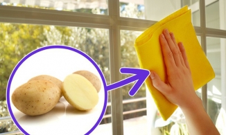 Cửa số cáu mờ? Chỉ cần một củ khoai tây sống là sạch bong!