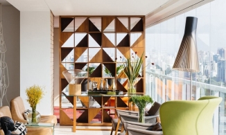 Cần gì xây nhiều tường khi có thể dùng vách ngăn sáng tạo và đẹp thế này!