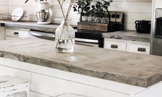 Mặt bàn bếp bằng bê tông - tại sao lại không khi đẹp đến thế này?