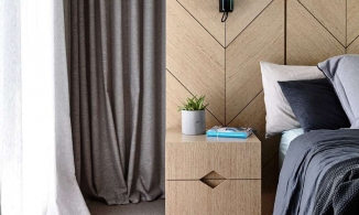 Muốn khu vực đầu giường bắt mắt hơn? Hãy thử họa tiết hình xương cá!