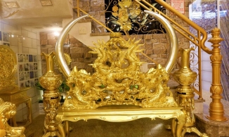 Ngôi nhà dát vàng hệt như Dubai thu nhỏ ở Cần Thơ