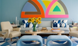 Biến sofa thành tâm điểm phòng khách nhờ bức tường phía sau cực chất