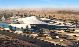 Tòa nhà tuyệt đẹp lấy cảm hứng từ cồn cát rực rỡ trong nắng sa mạc Trung Đông