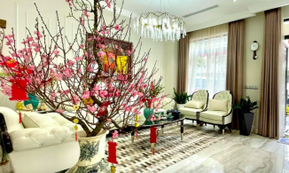 Căn biệt thự màu trắng tinh tế và sang trọng của MC Vân Hugo tại Sài Gòn