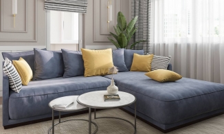 Cải tạo căn hộ 65m² cũ kỹ trở nên sang trọng nhờ gam màu xanh lam - xám