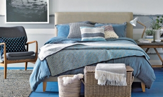 Phòng ngủ màu xanh lam, cách giữ bình yên, tĩnh tại trong cuộc sống xô bồ