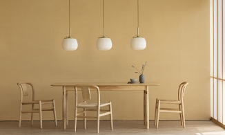 Ogi Lamp, mẫu đèn thả trần tuyệt đẹp lấy ý tưởng từ hình ảnh chiếc quạt giấy Trung Hoa