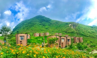 Khu nghỉ dưỡng hình chiếc gùi của người H'Mông độc nhất vô nhị ở Hà Giang