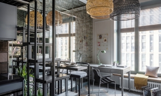 Học cách thiết kế căn hộ 26m² với phòng ngủ trên gác lửng cùng phong cách trang trí “chất lừ”