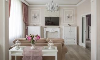 Căn hộ 55m² với phong cách cổ điển sang trọng nhưng không kém phần ngọt ngào, quyến rũ