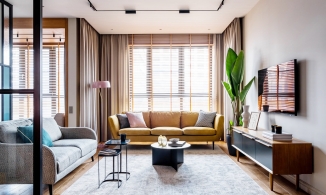 Căn hộ 96m² tươi sáng rạng rỡ nhờ điểm nhấn từ màu sắc cùng hoa văn trang trí phong phú