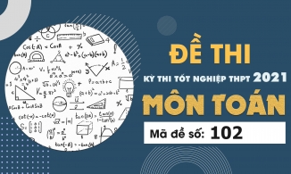 Đề thi môn Toán mã đề 102 THPT Quốc gia lần 1 năm 2021