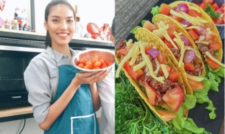'Dâu hào môn' Lan Khuê trổ tài làm Tacos, Huyền Baby ăn trái cây giữ dáng