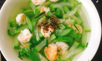 Cách nấu canh bầu nấu tôm ngọt mát, phù hợp với bữa cơm mùa hè 