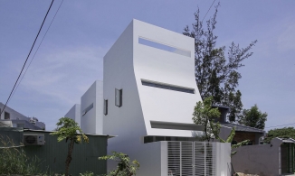 Flow House, ngôi nhà tại Đà Nẵng mềm mại như “dòng chảy” dù mặt tiền hướng Tây nắng gắt