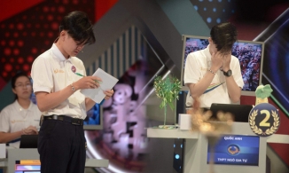 Á quân Đường lên đỉnh Olympia bật khóc ngay trong lúc thi vì căng thẳng