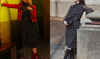 Ngọc Trinh cố mặc kín lắm rồi nhưng 'đụng hàng' với Lương Thuỳ Linh vẫn lép vế đàn em 