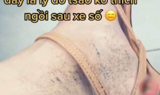 Cô gái trẻ bị chỉ trích khi tuyên bố không ngồi sau xe số vì sợ bẩn