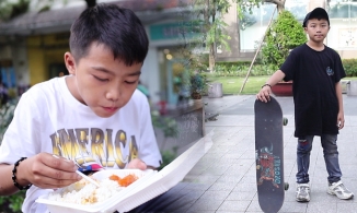 Cậu bé 7 tuổi nuôi ước mơ đổi đời với tấm ván trượt