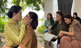 Ảnh hậu trường 'Mặt nạ gương': Mối tình ngang trái giữa con chồng và mẹ kế