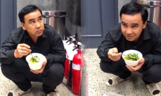 Bữa ăn đạm bạc chỉ toàn là rau của MC Quyền Linh sau cánh gà 'Mẹ chồng nàng dâu'