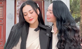 'Mẹ chồng - nàng dâu' Quách Thu Phương và Phương Oanh như chị em sinh đôi trong ngày hội ngộ
