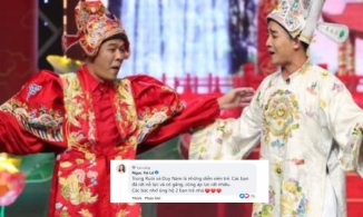 Bà xã Công Lý lên tiếng khi Nam Tào, Bắc Đẩu mới của 'Táo quân 2022' bị chê không đủ tầm