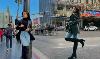  Đỗ Thị Hà check-in đại lộ danh vọng, tạo dáng sương sương mà thần thái ngút ngàn