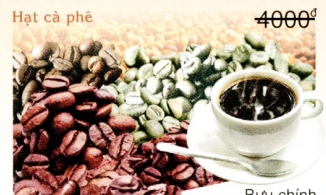 Việt Nam phát hành bộ tem có mùi cà phê