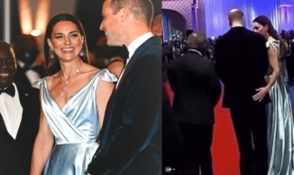 Hiếm hoi: Công nương Kate 'bàn tay hư' trên vòng ba của Hoàng tử William