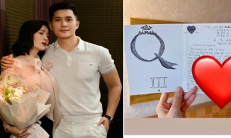 Nghi vấn Lệ Quyên đã kết hôn bí mật với Lâm Bảo Châu thông qua tấm thiệp viết tay