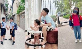 Dàn sao Việt phấn khởi khoe ảnh con đi học lại nhân ngày 'giải phóng phụ huynh'