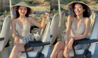 Ngọc Huyền (Thương ngày nắng về) tung loạt ảnh nõn nà do 'anh xe điện' ở Côn Đảo chụp cho