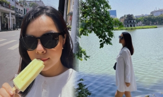 Phạm Quỳnh Anh đăng ảnh vi vu Hà Nội nhưng vòng 2 vượt mặt mới là tâm điểm của sự chú ý