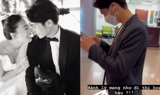 Huy Trần - Ngô Thanh Vân tất bật cho 'siêu đám cưới' ở Đà Nẵng, mang hành lý như 'đi thi Hoa hậu'