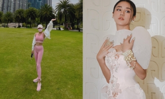 Văn Mai Hương thể dục thể thao chào hè nhưng chiếc quần tập 'phản chủ' lại là điểm nhấn