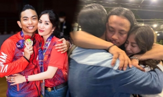 Khánh Thi nghẹn ngào trong vòng tay của tình cũ 10 năm lẫn ông xã Phan Hiển