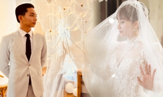 Khánh Thi chính thức mặc váy cưới ở tuổi 39